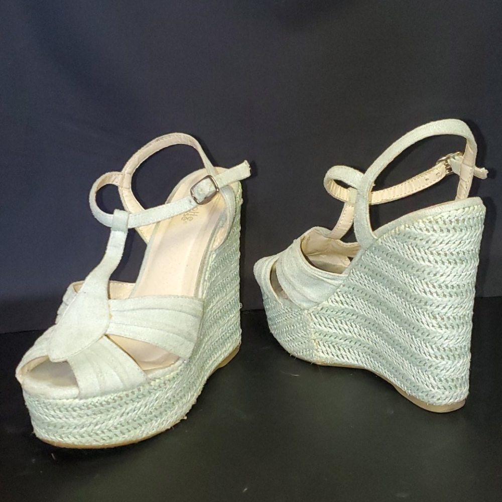 Light Teal Charlotte Russe Wedges